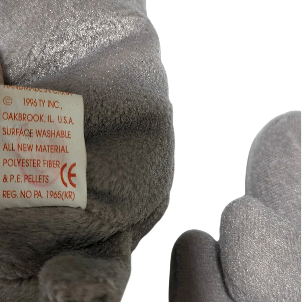 Ty Spike the Rhino Beanie Babies Set Unisex Small‎ Grey  Plush Toy